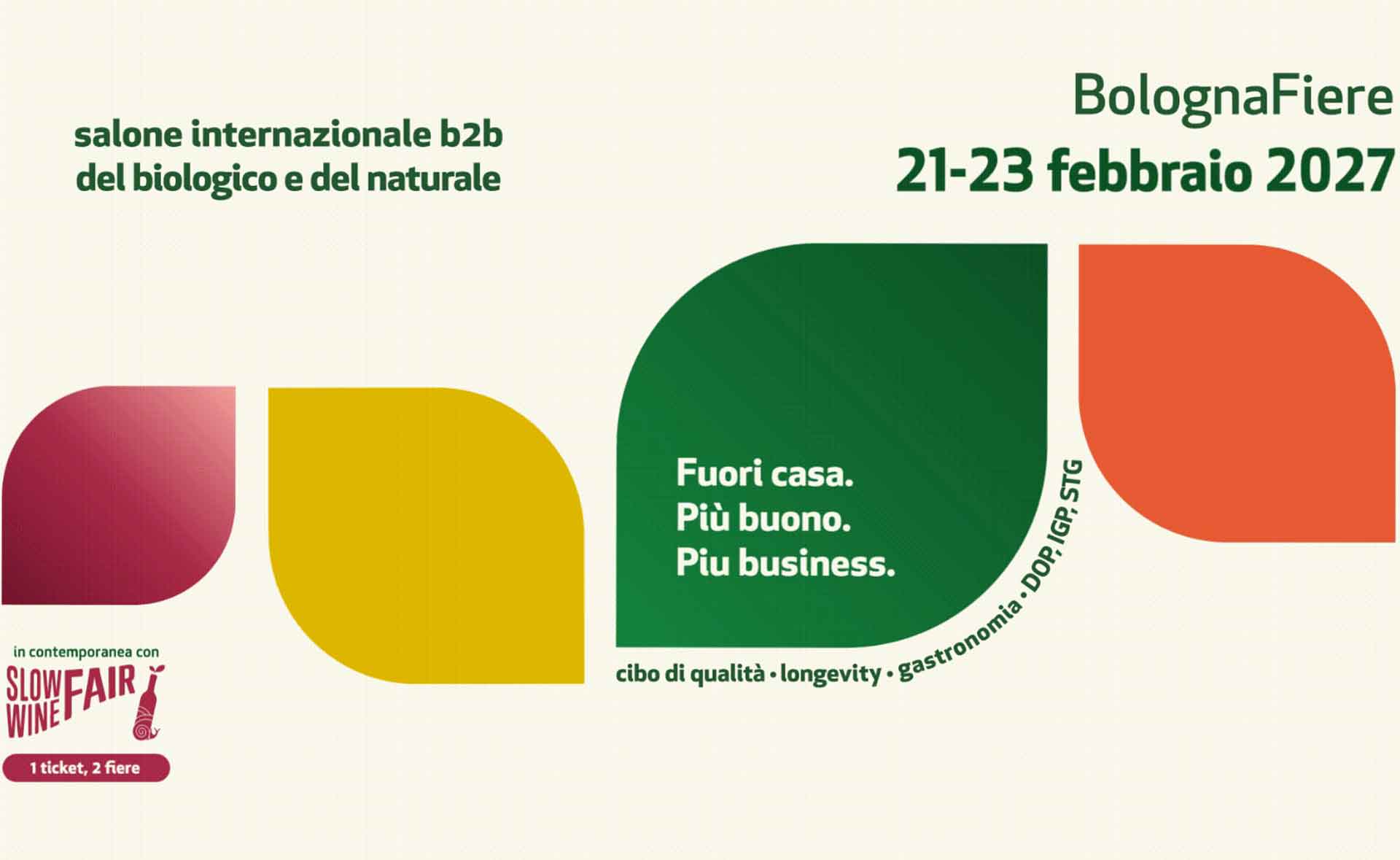 Grafica manifestazione Sana Food 2027